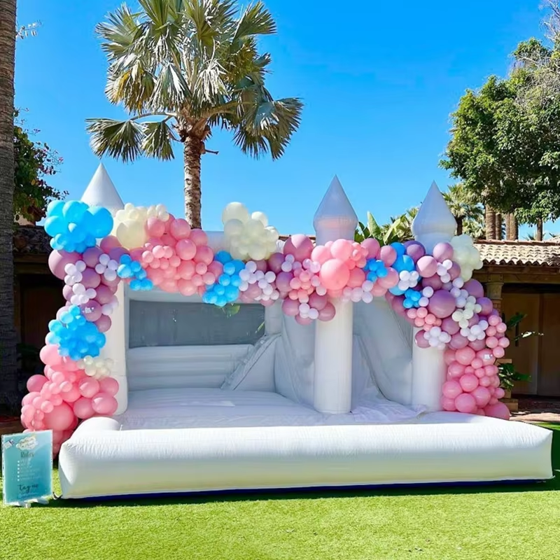 Kids Outdoor Ball - White Bounce House for Kids and