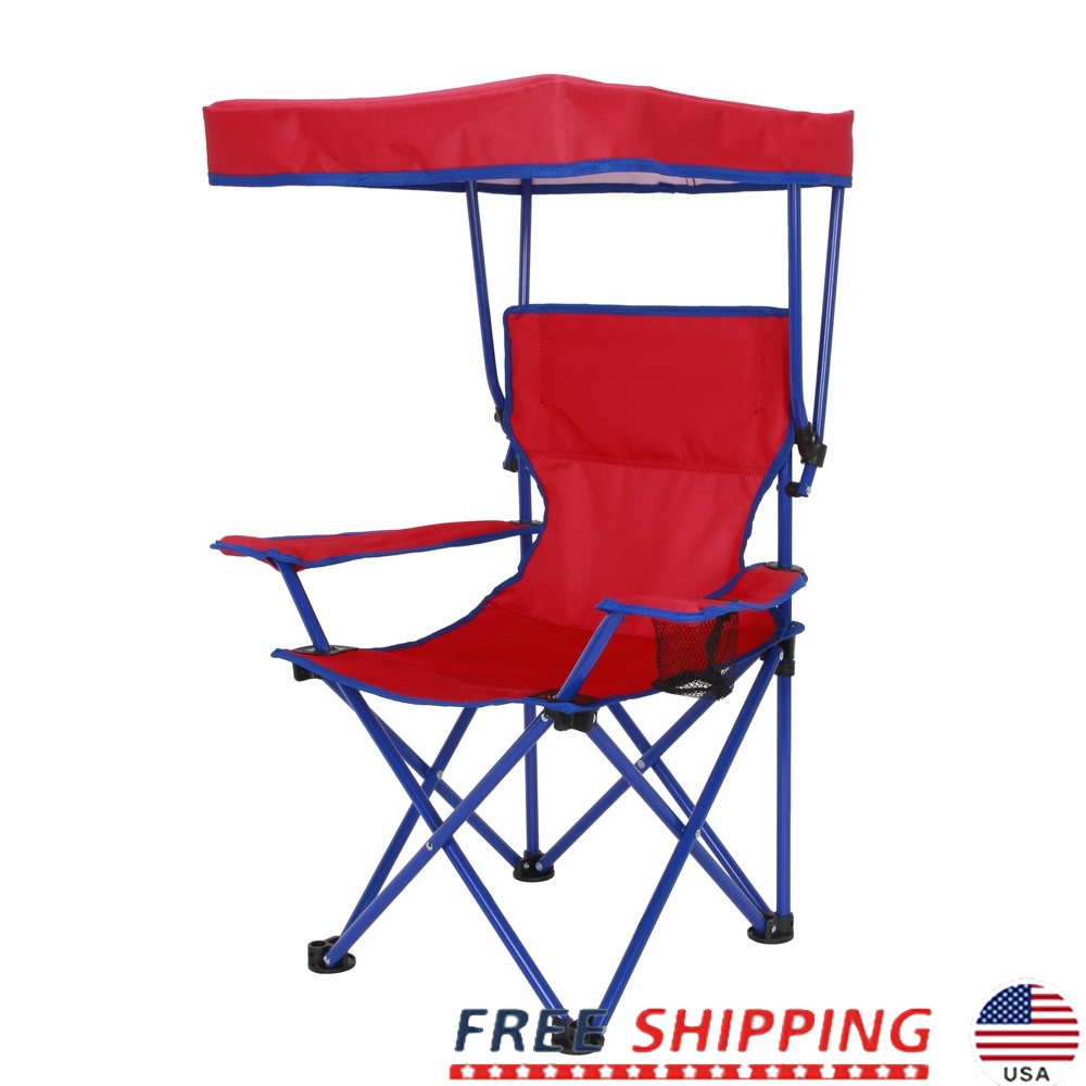 Kids Outdoor Bean Bag Chair - Kids Canopy Camp Chair Safety Lock