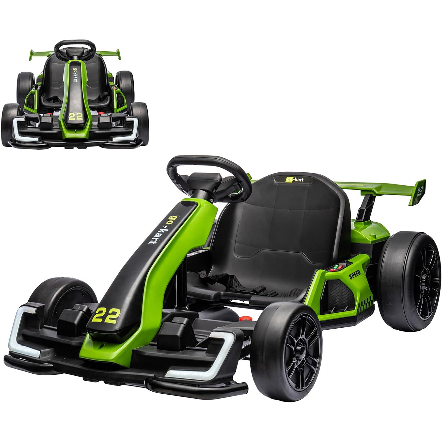 Kids Outdoor Ride On - 24V Kids Electric Go Kart with