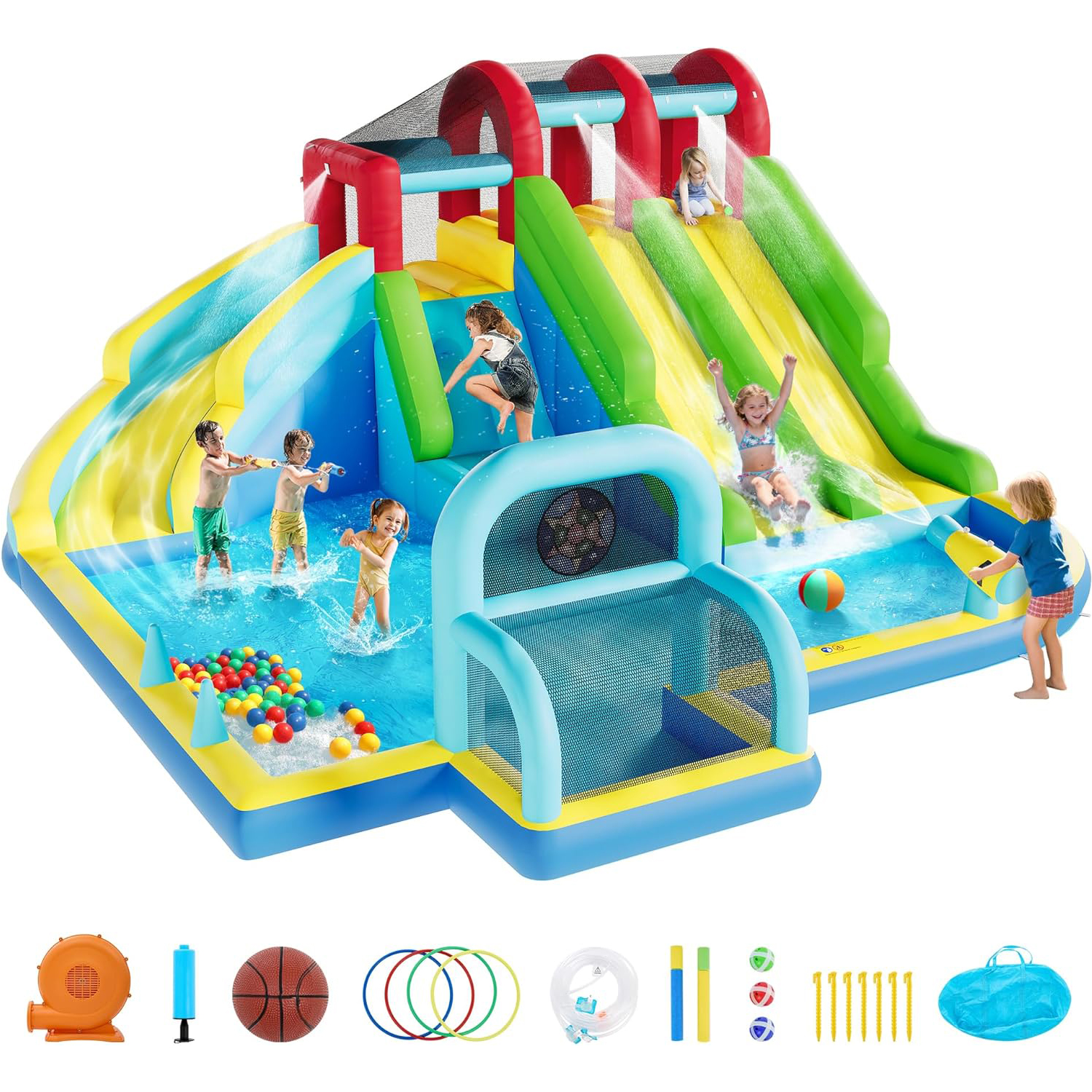 Outdoor Kids In An Indoor World - Inflatable Bounce House Oxford Fabric Bouncy