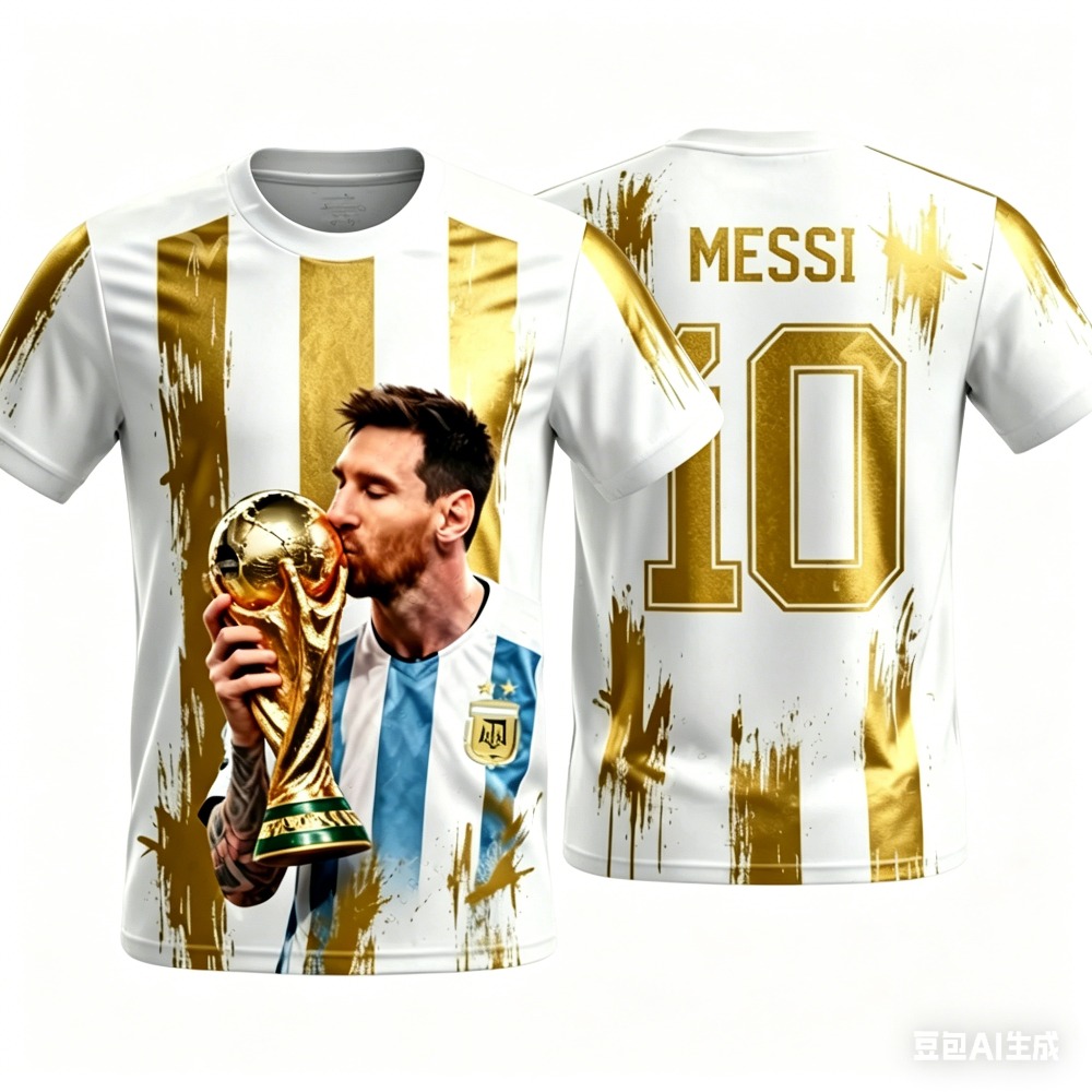 Kids Outdoor Clothing - Messi Style Summer 3D Printable Children's