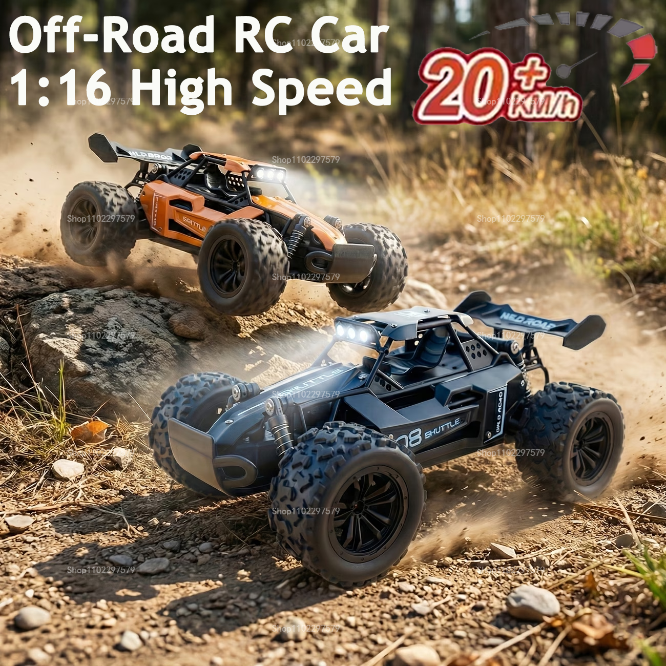 Kids Outdoor Dirt Toys - RC Monster Truck 1:16 Scale Remote