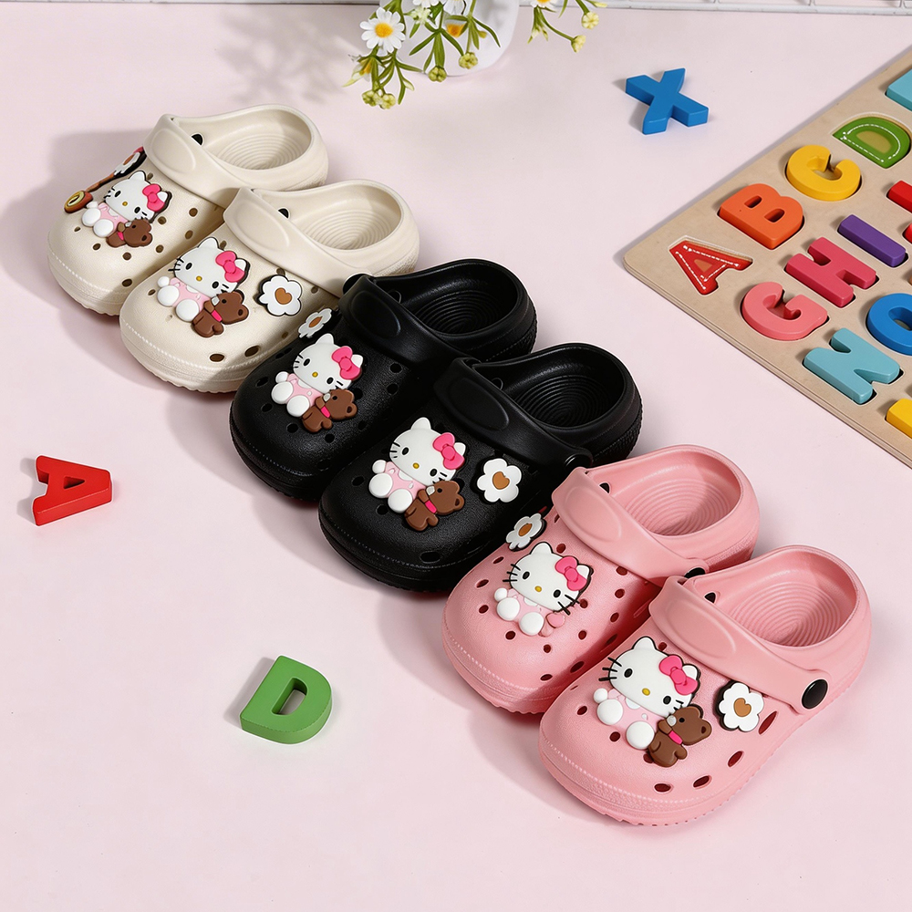 Kids Indoor Outdoor Slippers - Hello Kitty Girl Cartoon Slippers Summer
