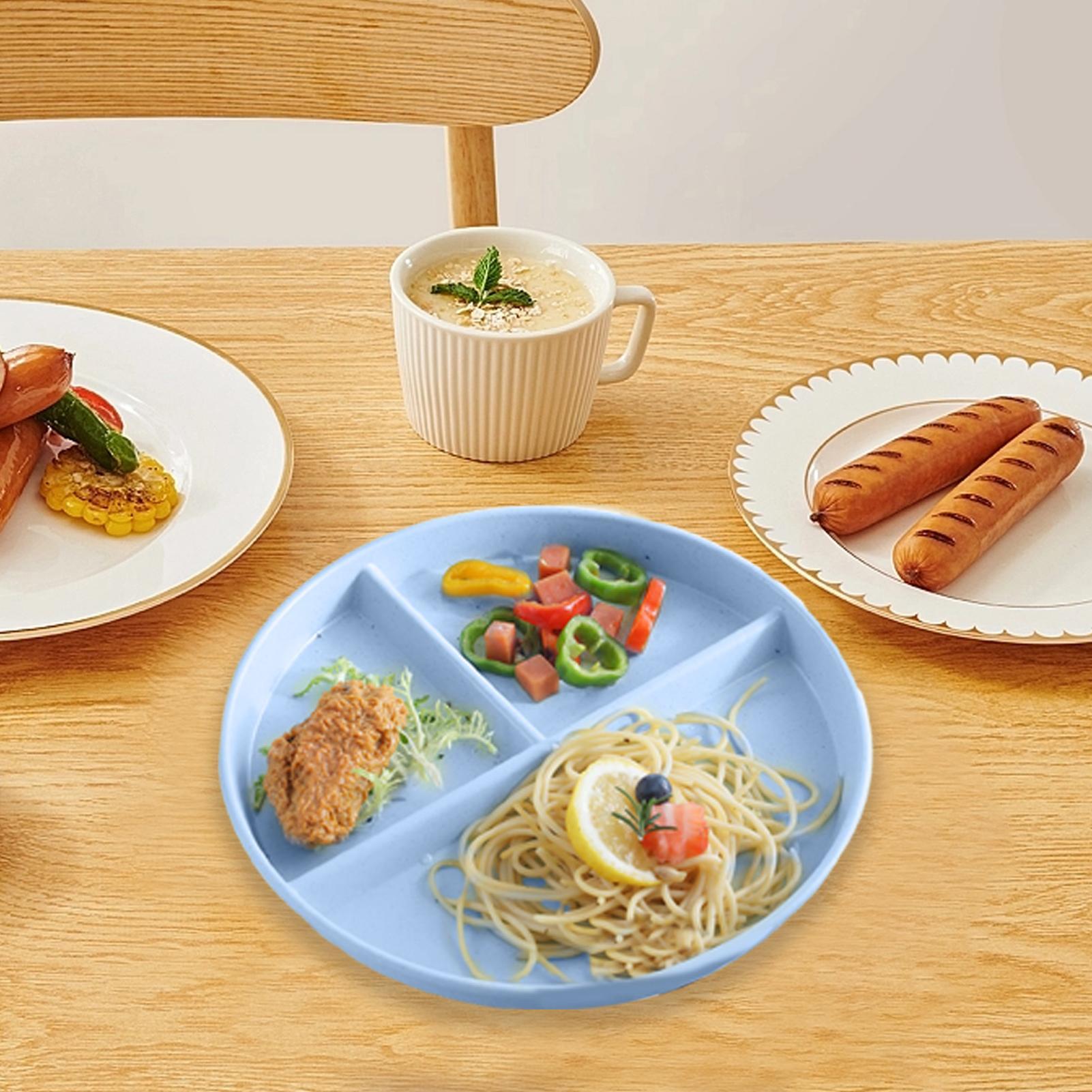 Kids Outdoor Kitchen Set - Kids Plates 4 Pieces Unbreakable Reusable