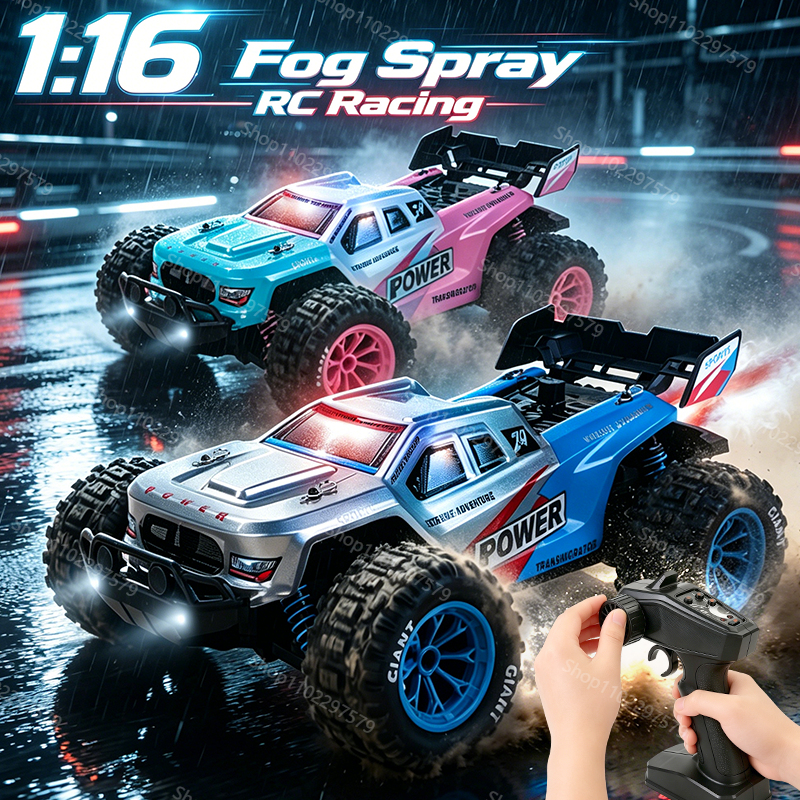 Kids Outdoor Dirt Toys - New 1:16 Spray RC Cars Buggy