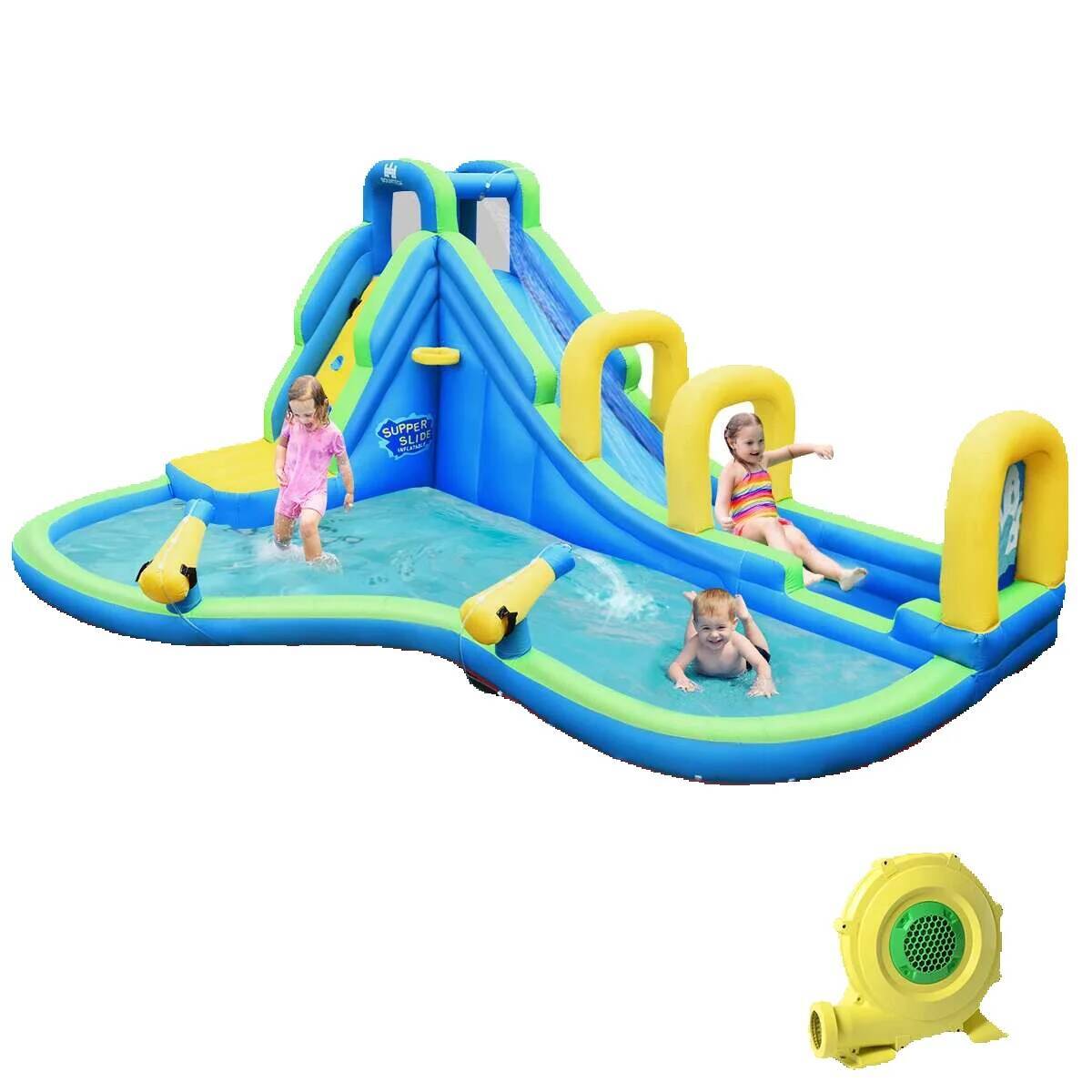 Kids Outdoor House With Slide - Slide Iatable Kids Bounce House Castle