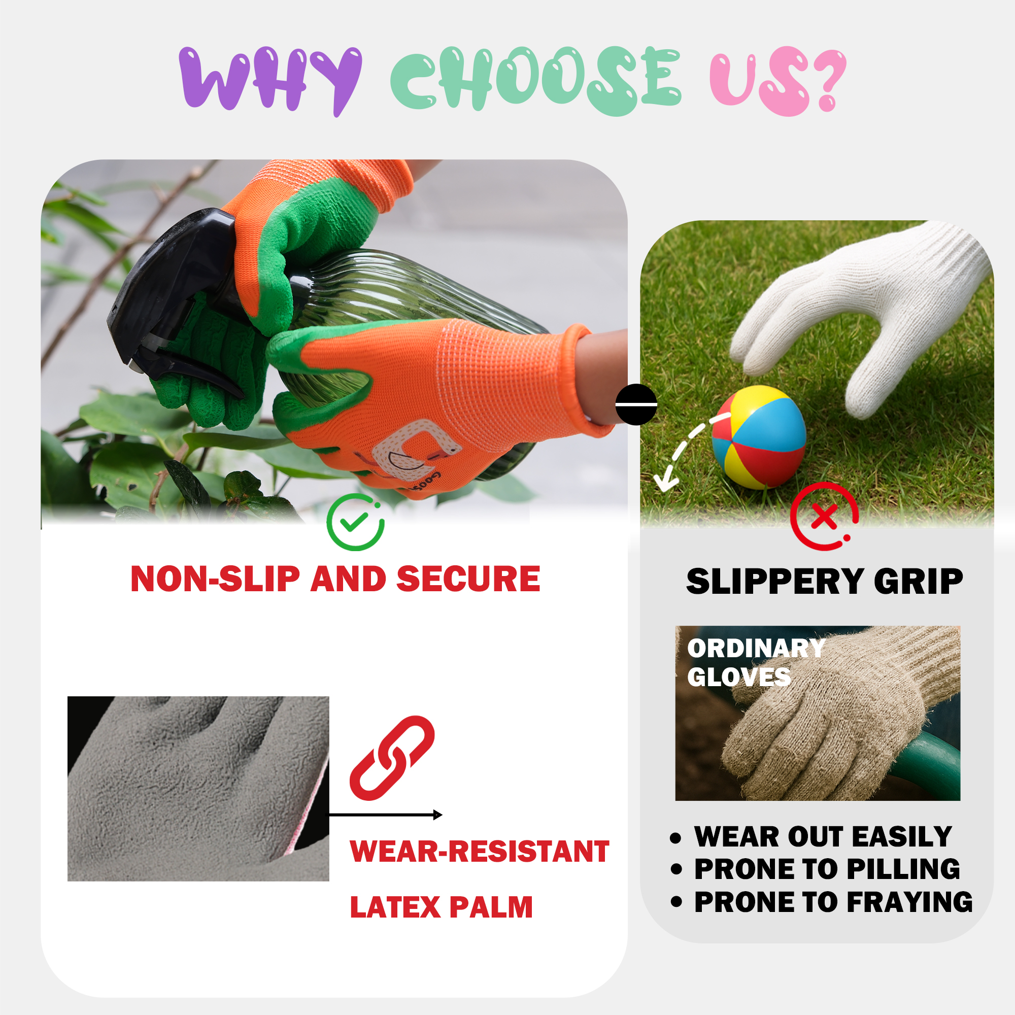 4 Pairs Kids Gardening Gloves  - Kids Outdoor Gloves recensione e prezzo