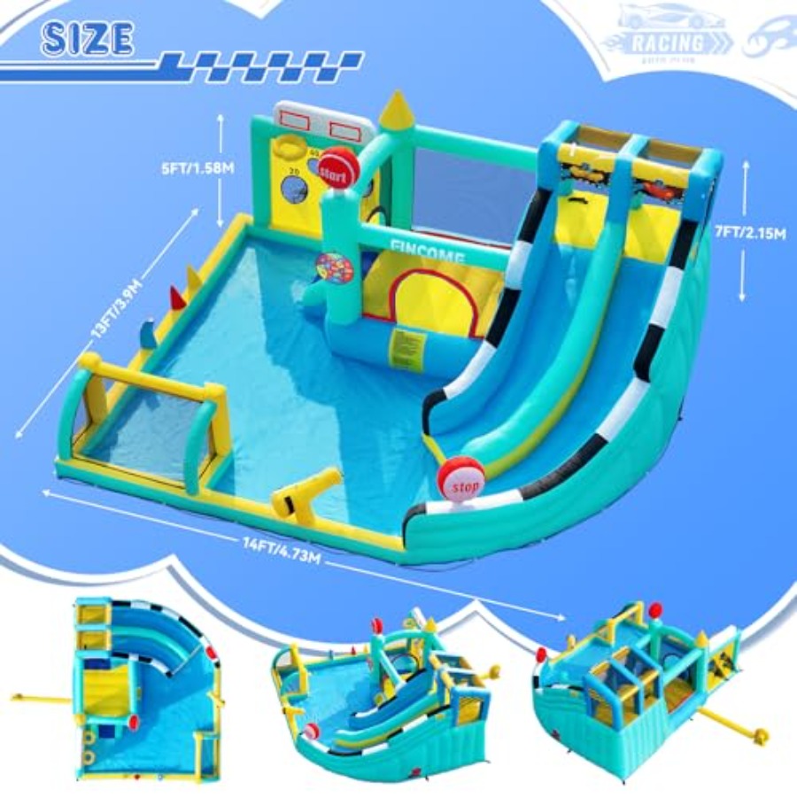 Outdoor indoor inflatable boun - Kids Outdoor House With Slide recensione e prezzo