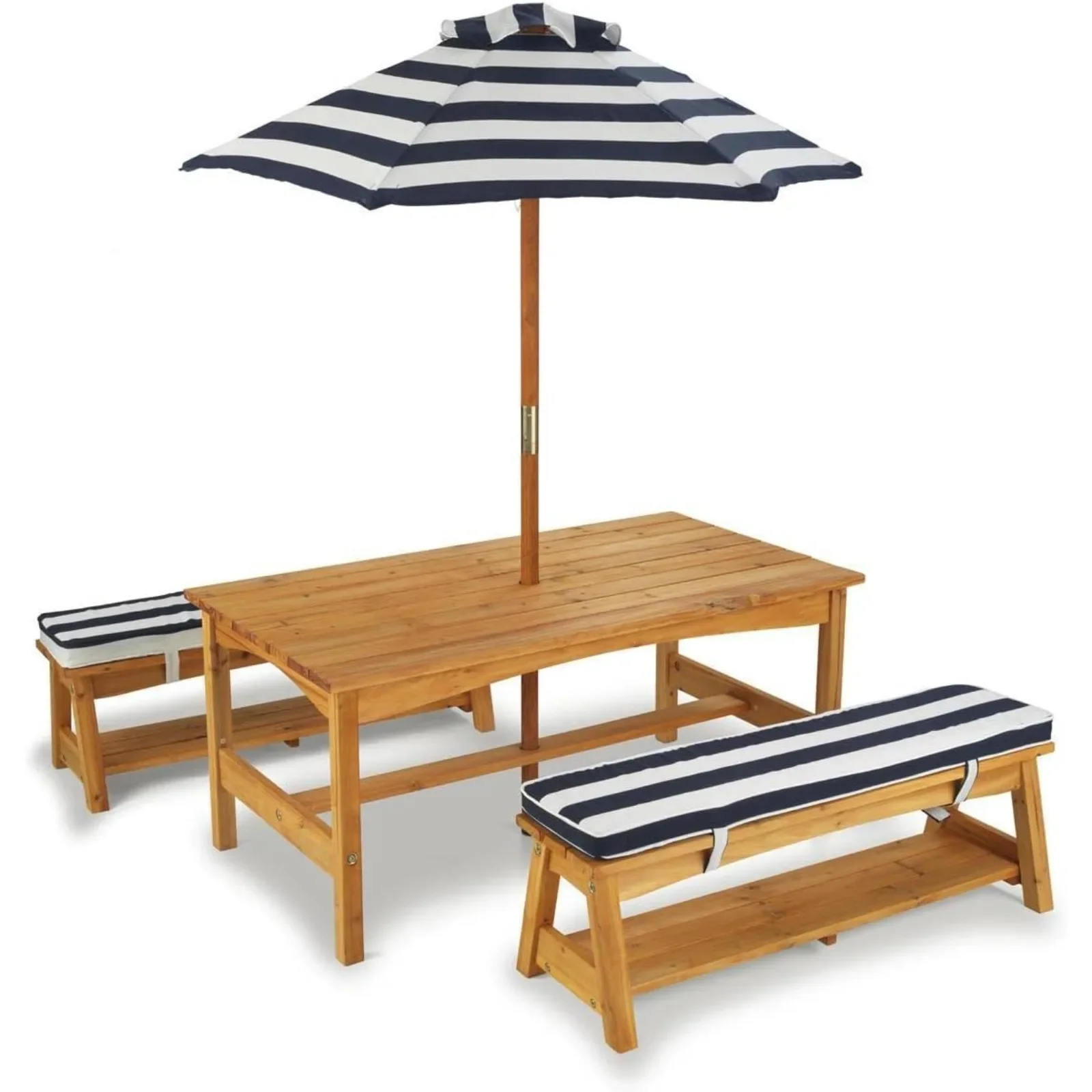 For Outdoor Wooden Table & Ben - Kids Outdoor Bench With Umbrella recensione e prezzo