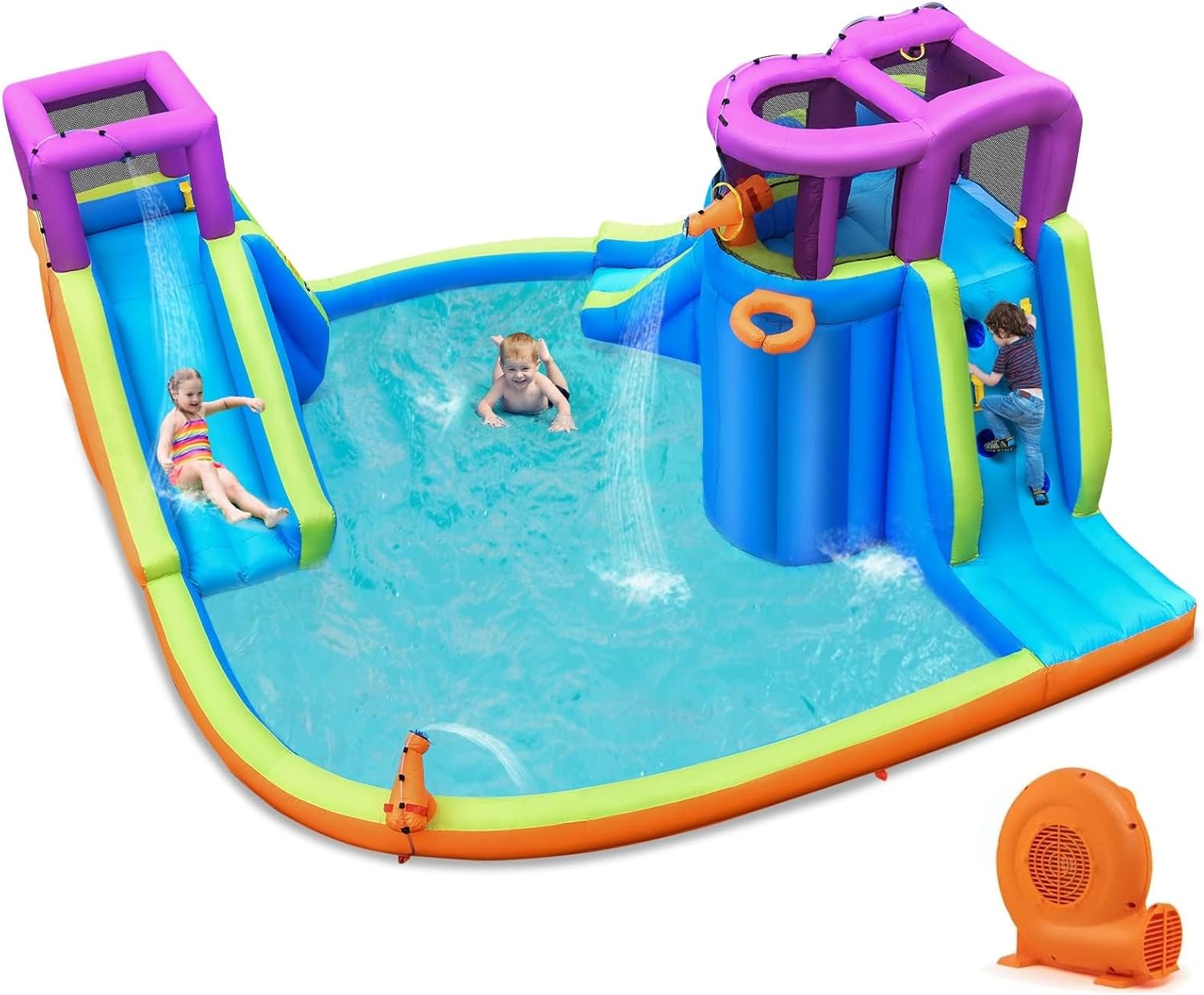 Inflatable Water Slide Park 75 - Kids Outdoor Water Park recensione e prezzo