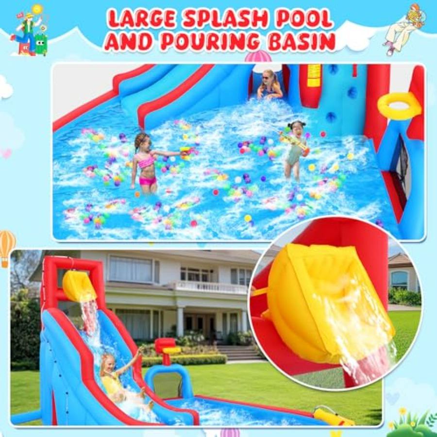 Backyard outdoor water slide i - Kids Outdoor House With Slide recensione e prezzo