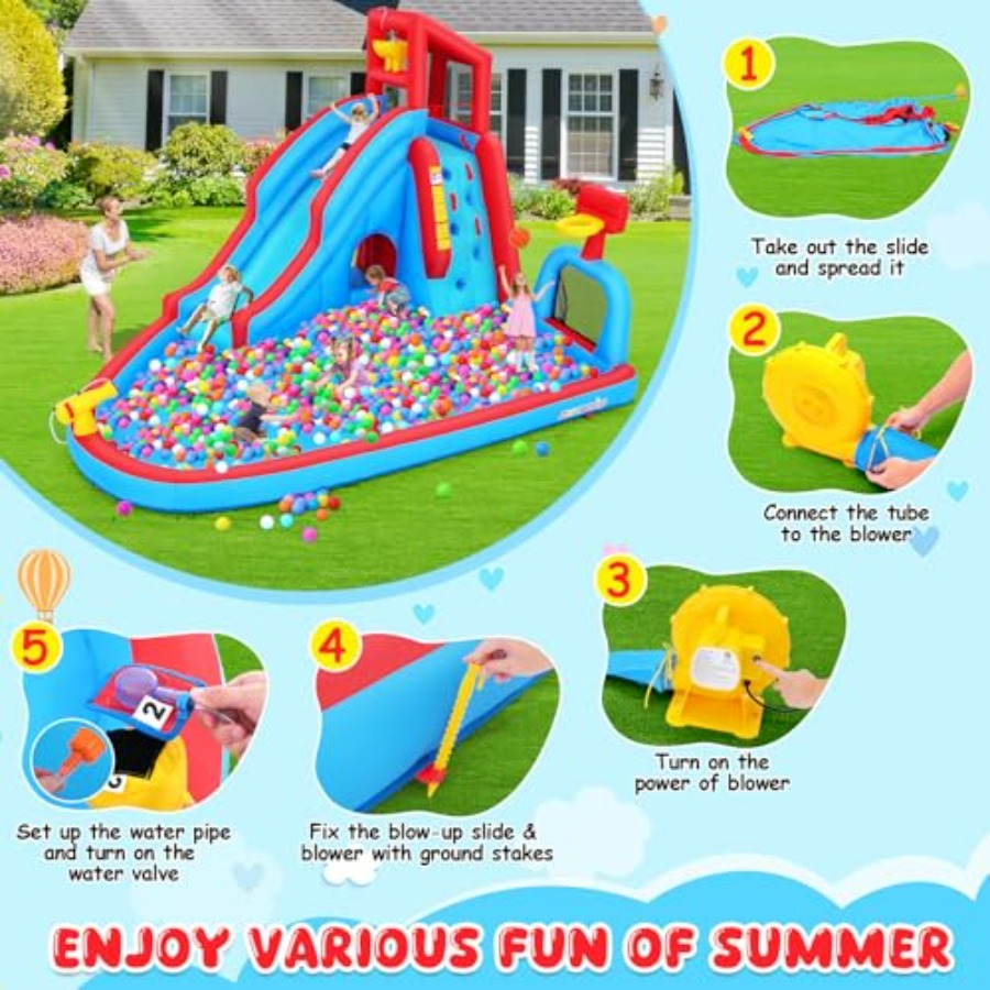 Backyard outdoor water slide i - Kids Outdoor House With Slide recensione e prezzo