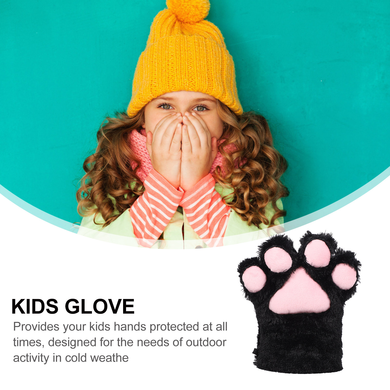 Adorable Cat Claw Design Warm  - Kids Outdoor Gloves recensione e prezzo