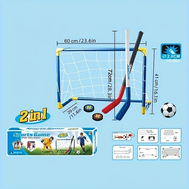 2 in 1 Kids Hockey & Soccer Go - Kids Outdoor Hockey Set recensione e prezzo