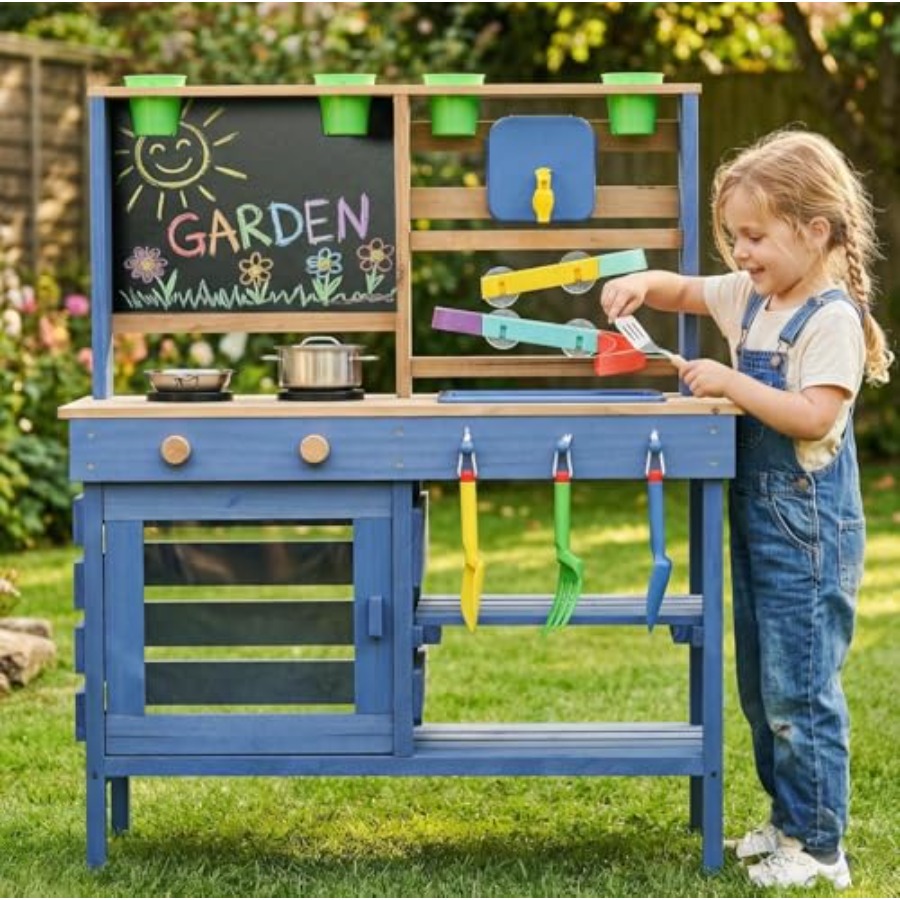 Outdoor mud kitchen for kids:  - Kids Outdoor Kitchen Set recensione e prezzo