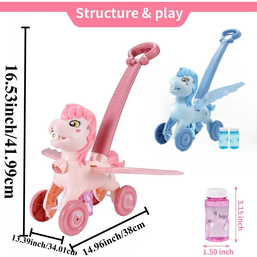 Pony Bubble Lawn Mower for Kid - Kids Outdoor Lawn Mower recensione e prezzo