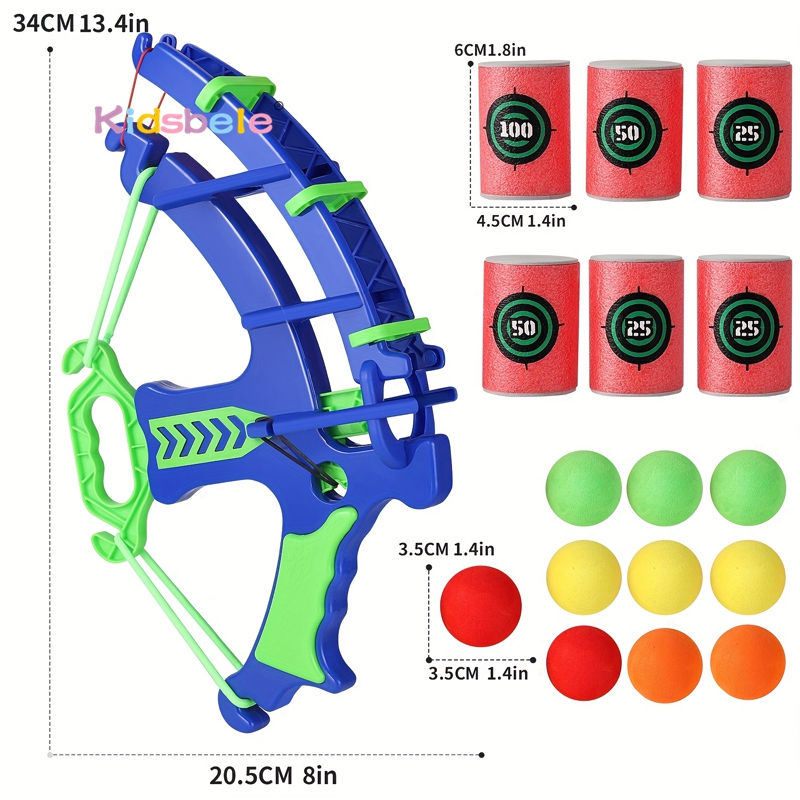 Foam Ball Shooting Toy Bow – S - Kids Outdoor Clubhouse recensione e prezzo