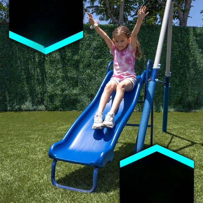 ez Swing Set - Outdoor Heavy-D - Kids Outdoor Swing Set With Slide recensione e prezzo