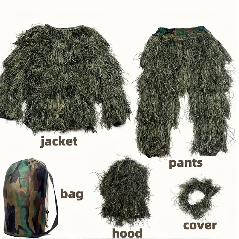5-in-1 Camouflage Ghillie Suit - Kids Outdoor Clothing recensione e prezzo