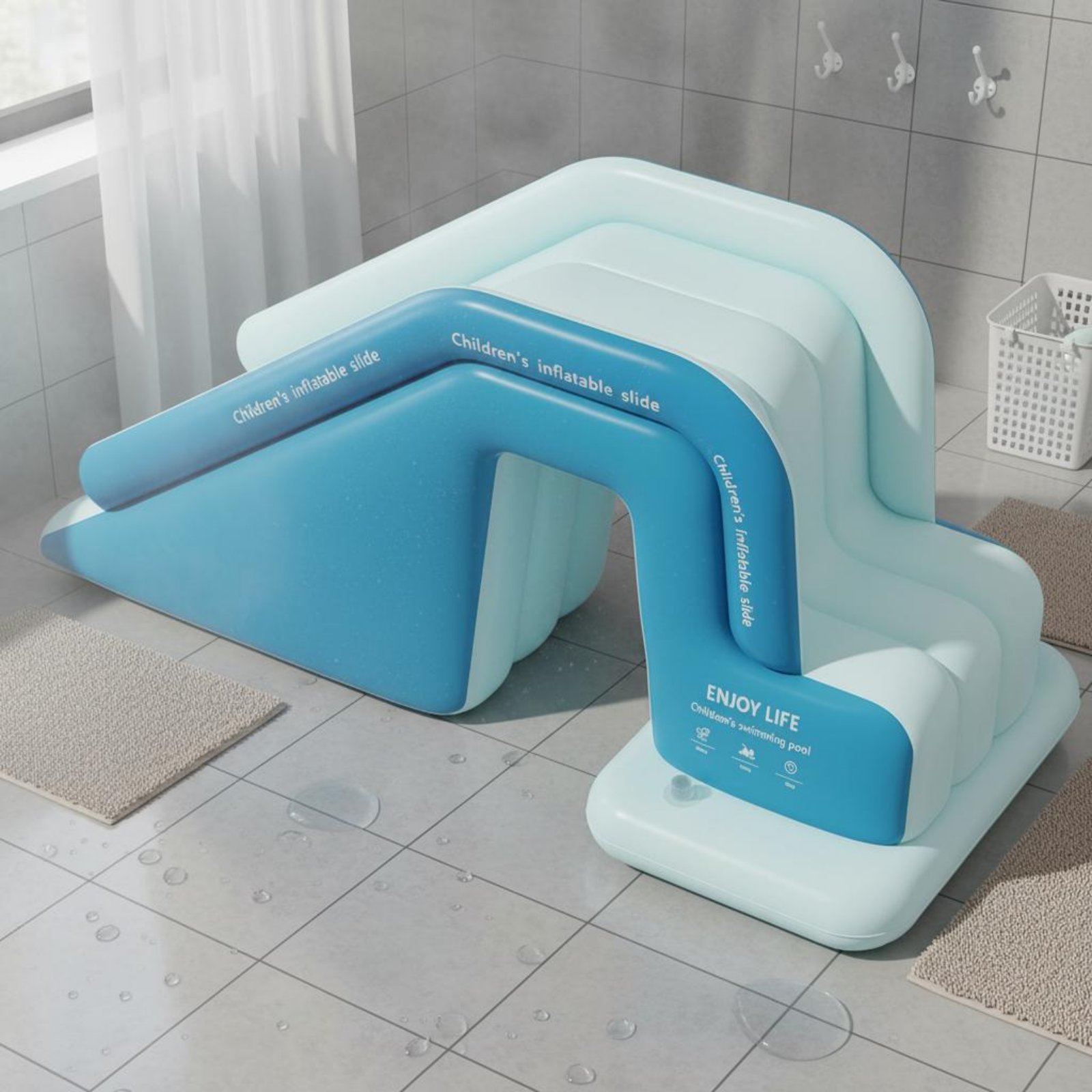 Inflatable Pool Slide Foldable - Kids Outdoor Water Park recensione e prezzo