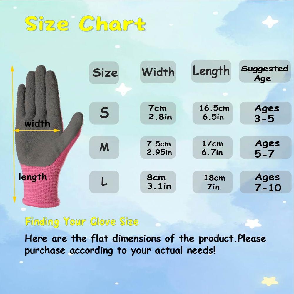 4 Pairs Kids' Gloves Latex Glo - Kids Outdoor Gloves recensione e prezzo
