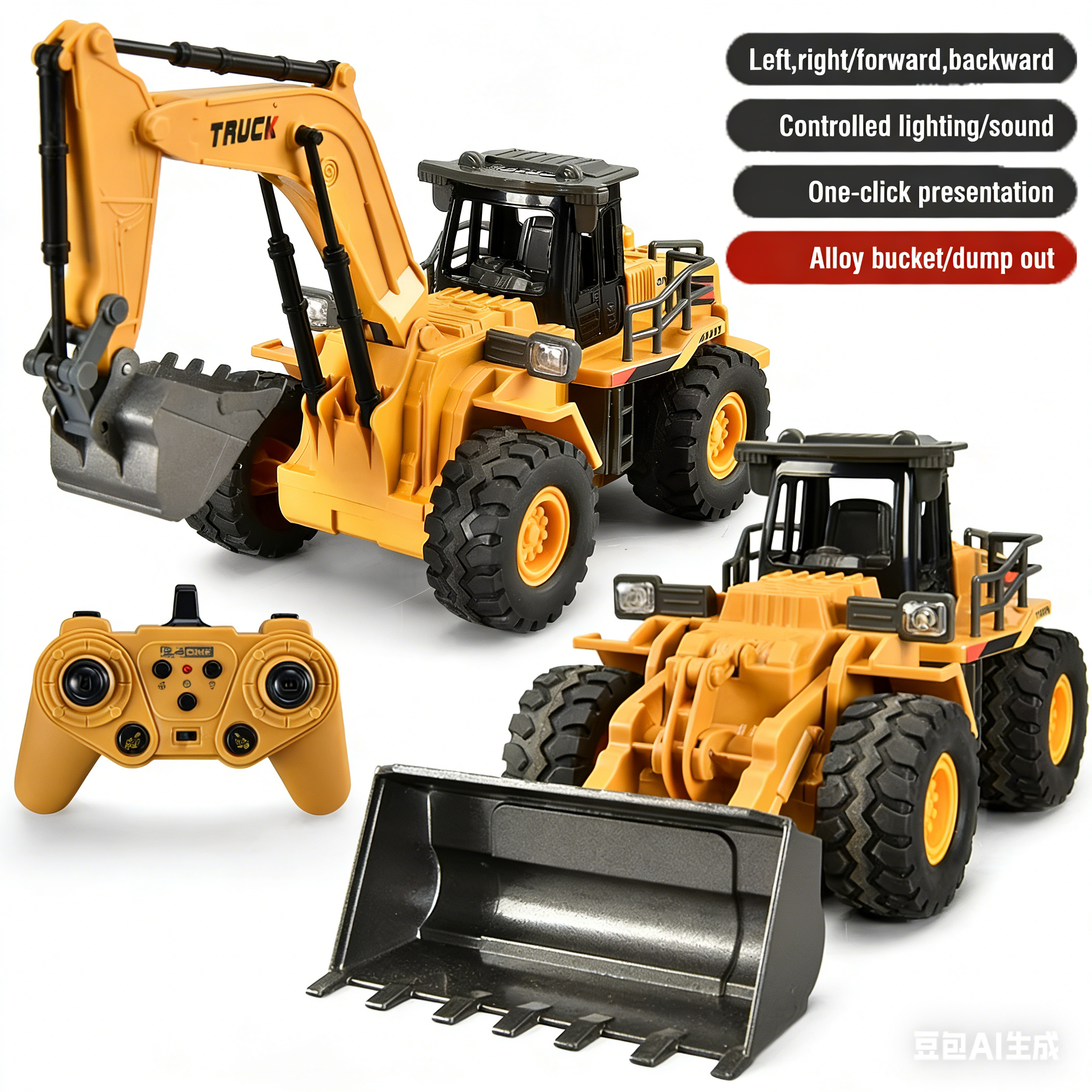 2.4G Alloy Remote Control Exca - Kids Outdoor Digger recensione e prezzo