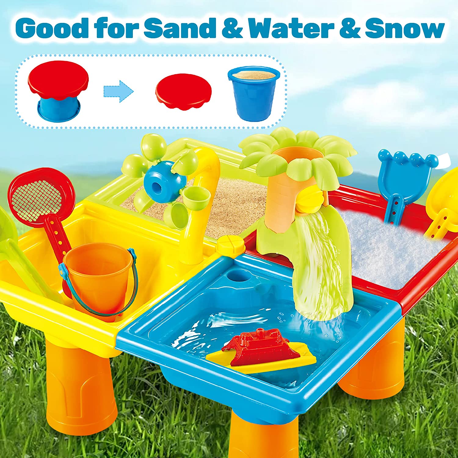 Beach Table Sand Play Toys Chi - Kids Outdoor Clubhouse recensione e prezzo