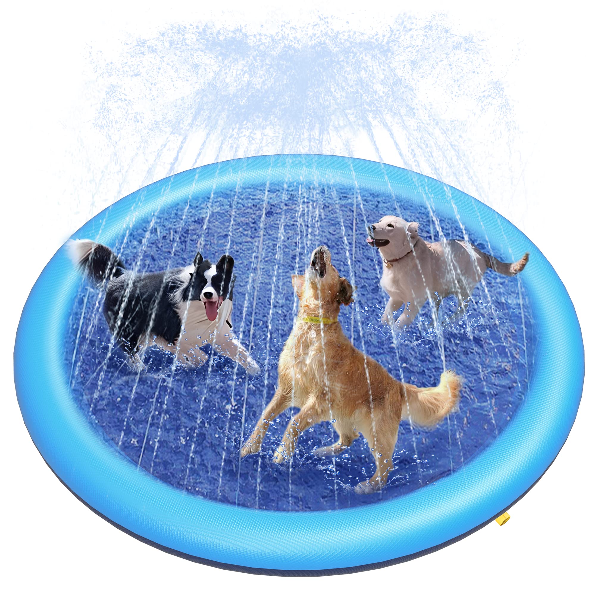 Dog Splash Pad Thick Sprinkler - Kids Outdoor Clubhouse recensione e prezzo