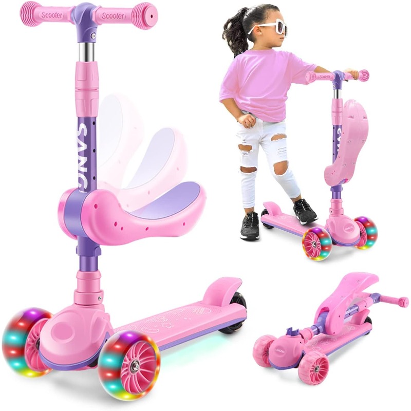 2-in-1 Kids Kick Scooter with  - Kids Outdoor Ride On recensione e prezzo