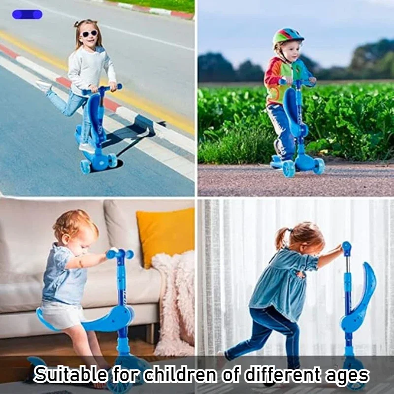 2-in-1 Kids Kick Scooter with  - Kids Outdoor Ride On recensione e prezzo