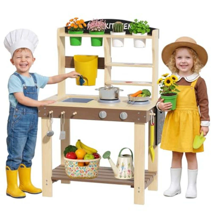 Outdoor mud kitchen for kids:  - Kids Outdoor Kitchen Set recensione e prezzo
