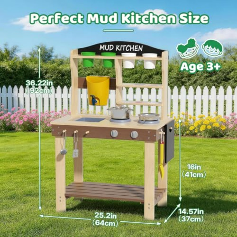 Outdoor mud kitchen for kids:  - Kids Outdoor Kitchen Set recensione e prezzo