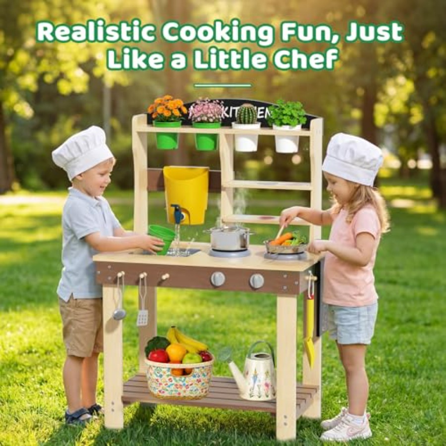 Outdoor mud kitchen for kids:  - Kids Outdoor Kitchen Set recensione e prezzo
