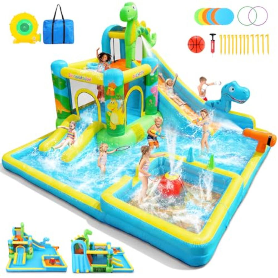 Outdoor backyard inflatable wa - Kids Outdoor House With Slide recensione e prezzo