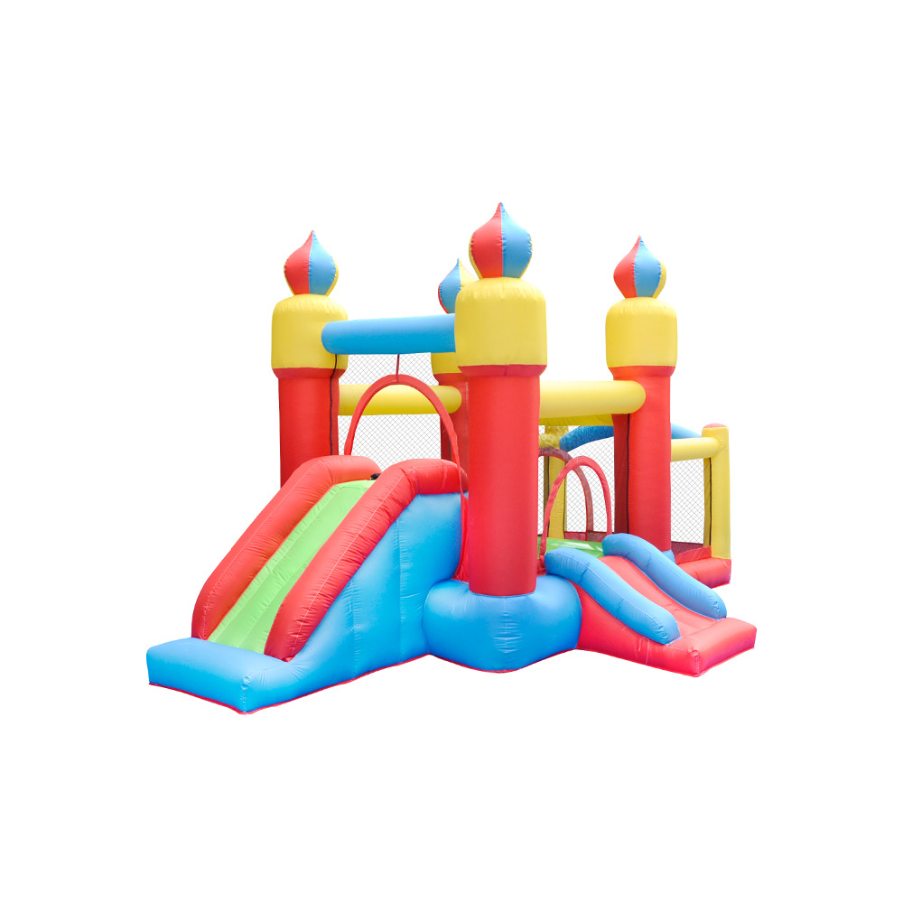 In Stock Kids Inflatable Bounc - Kids Outdoor House With Slide recensione e prezzo