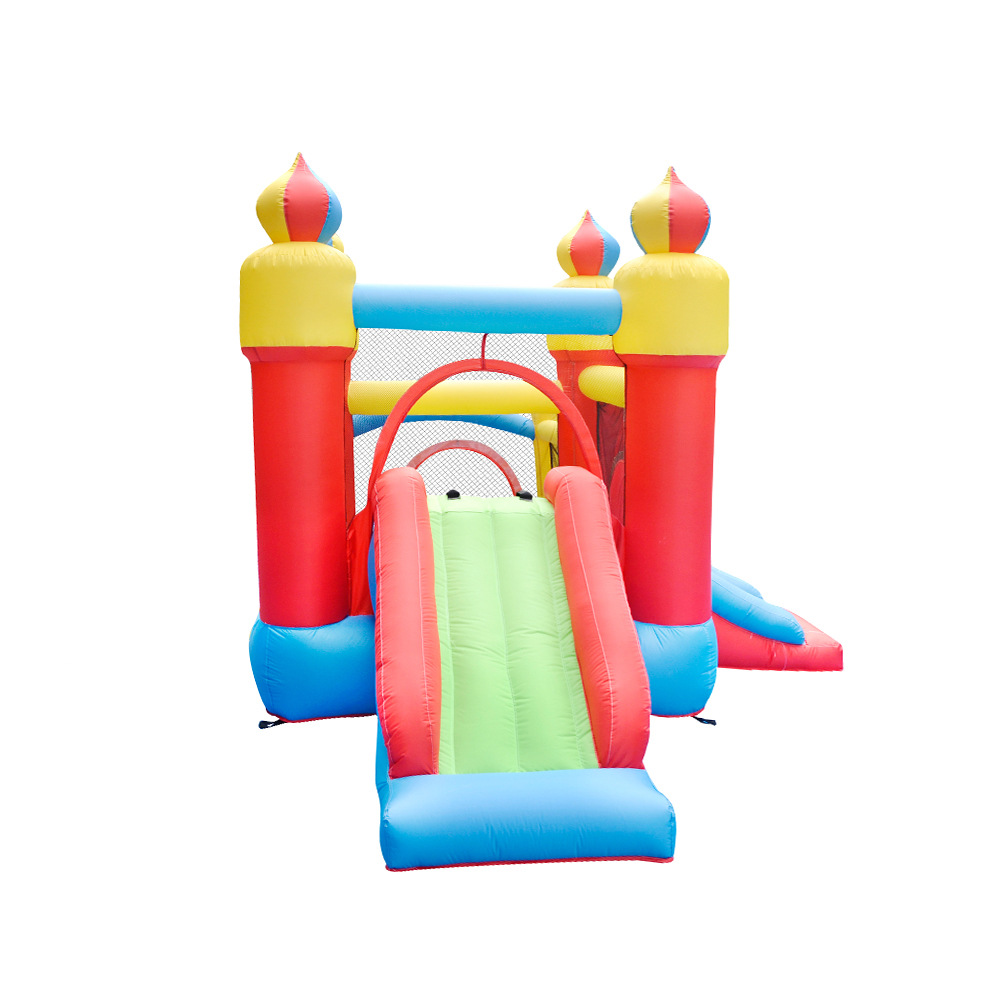 In Stock Kids Inflatable Bounc - Kids Outdoor House With Slide recensione e prezzo