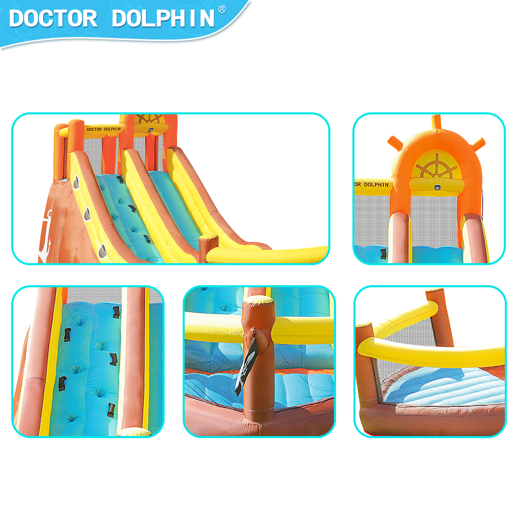 Doctor Dolphin Pirate Ship Out - Kids Outdoor House With Slide recensione e prezzo