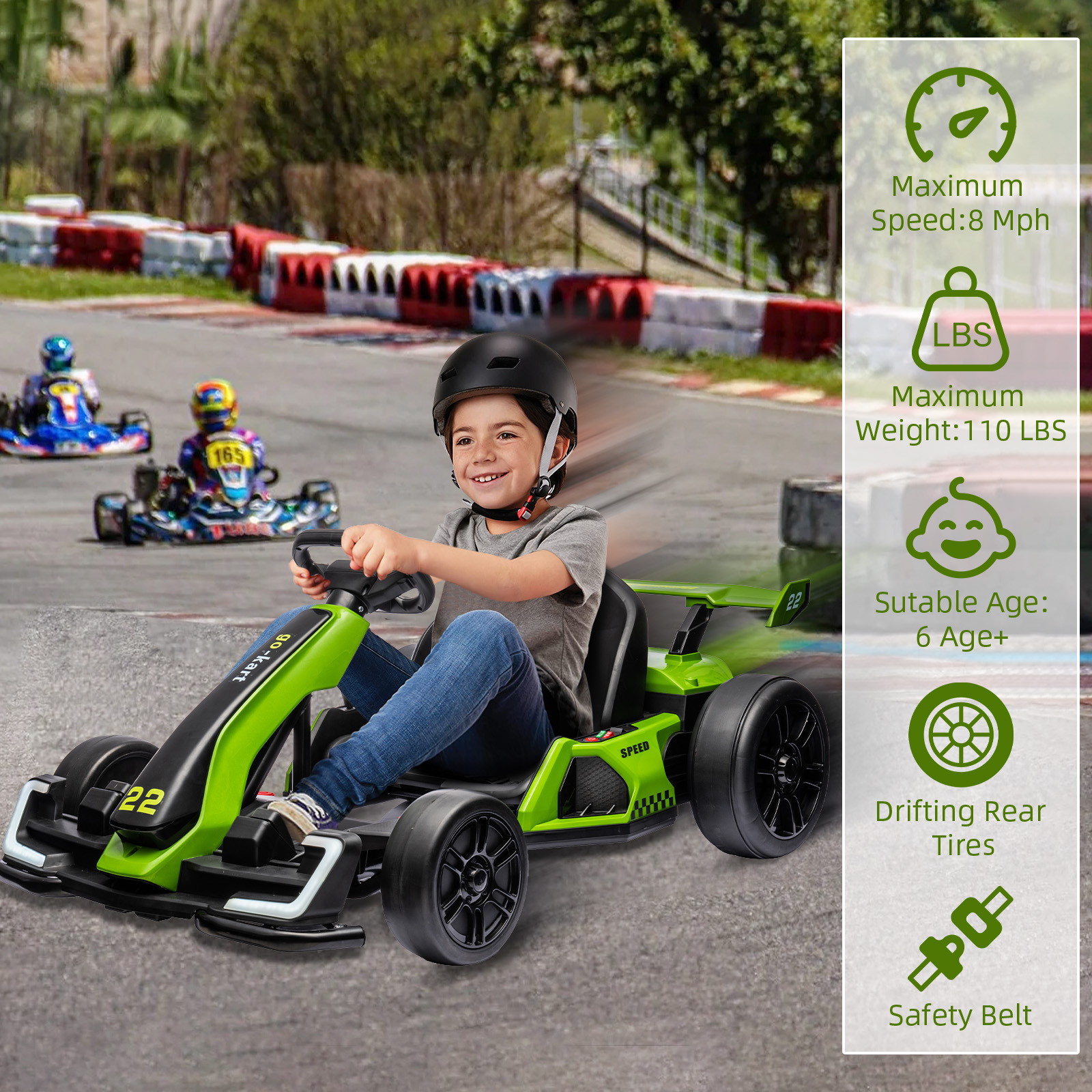 24V Kids Electric Go Kart with - Kids Outdoor Ride On recensione e prezzo