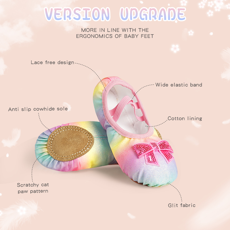 Girls Ballet Shoes PU Dance Sh - Kids Indoor Outdoor Slippers recensione e prezzo