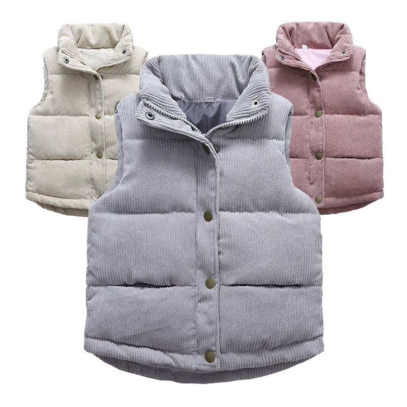 Kids Boys Girls Corduroy Vests - Kids Outdoor Clothing recensione e prezzo