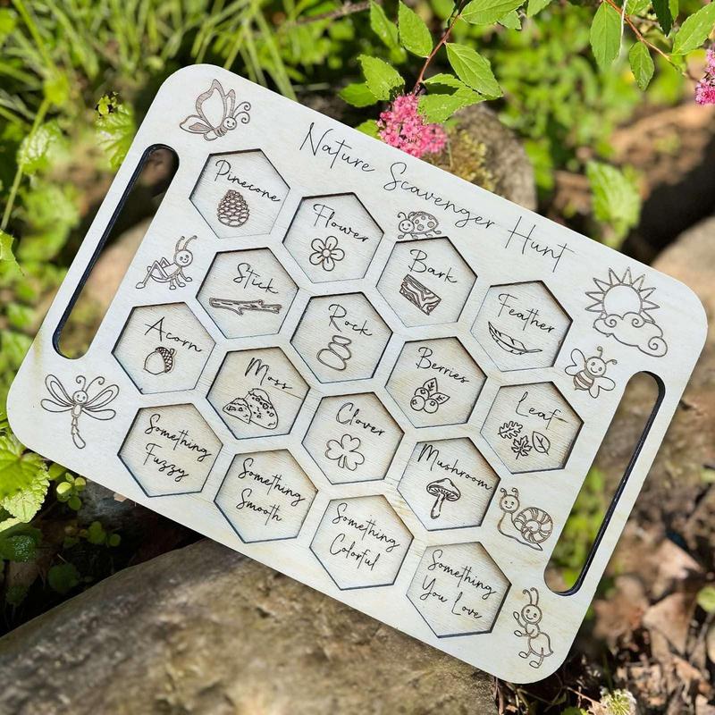 Scavenger Board For Kids Woode - Kids Outdoor Scavenger Hunt recensione e prezzo