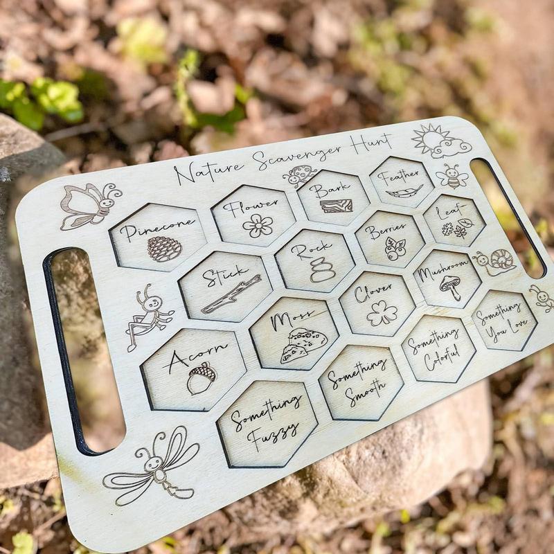 Scavenger Board For Kids Woode - Kids Outdoor Scavenger Hunt recensione e prezzo