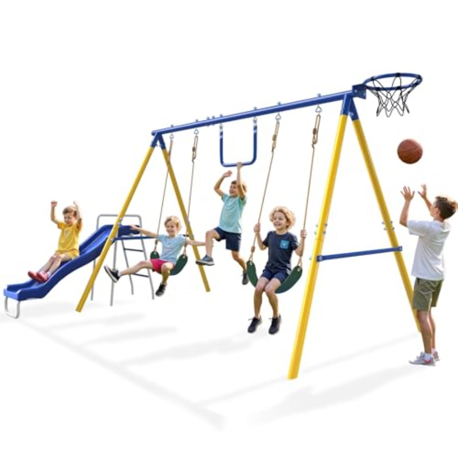 Backyard outdoor playset for k - Kids Outdoor Swing Set With Slide recensione e prezzo