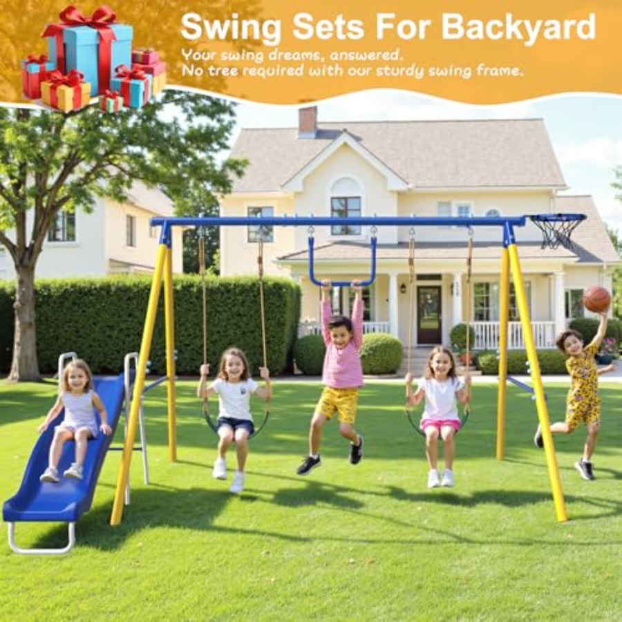 Backyard outdoor playset for k - Kids Outdoor Swing Set With Slide recensione e prezzo