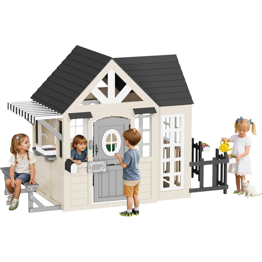 Albott Kids Outdoor Wooden Pla - Kids Outdoor Kitchen Set recensione e prezzo