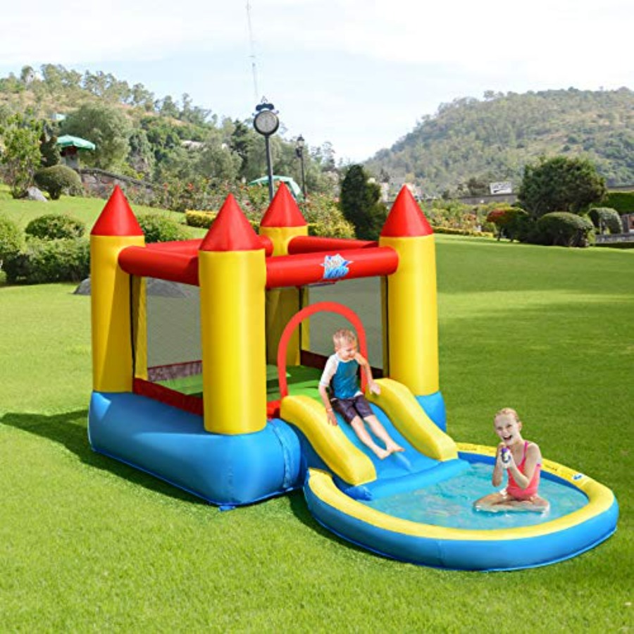 Outdoor backyard inflatable bo - Kids Outdoor House With Slide recensione e prezzo