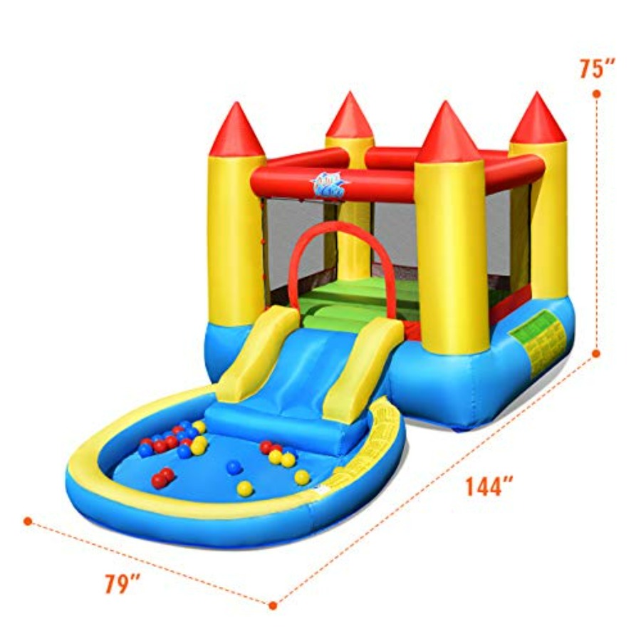 Outdoor backyard inflatable bo - Kids Outdoor House With Slide recensione e prezzo
