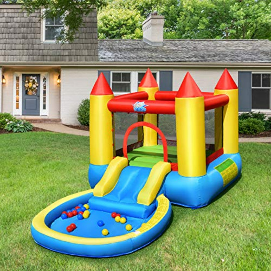 Outdoor backyard inflatable bo - Kids Outdoor House With Slide recensione e prezzo