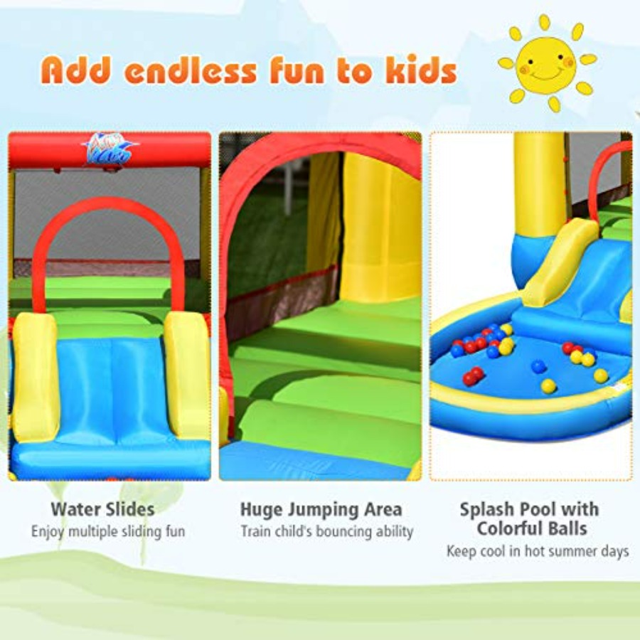 Outdoor backyard inflatable bo - Kids Outdoor House With Slide recensione e prezzo