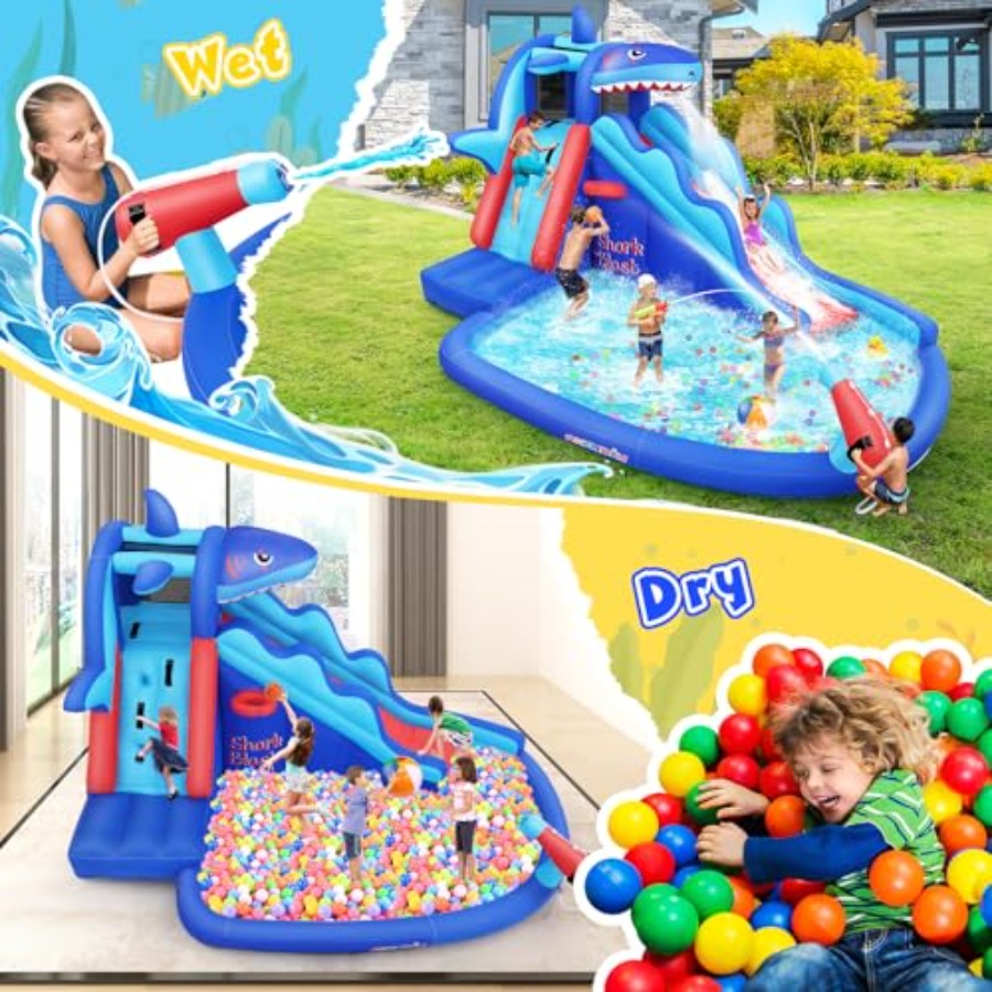 Outdoor/Indoor inflatable wate - Kids Outdoor House With Slide recensione e prezzo